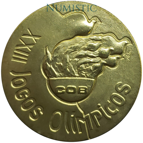 Medalha Jogos da XXIII Olimpíada — reverse