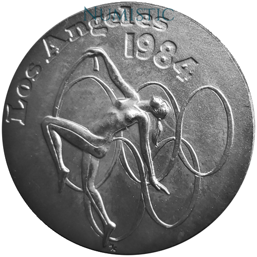 Medalha Jogos da XXIII Olimpíada — obverse