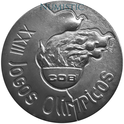 Medalha Jogos da XXIII Olimpíada — reverse