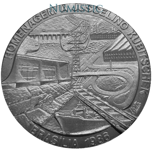 Medalha Juscelino Kubitschek de Oliveira — reverse