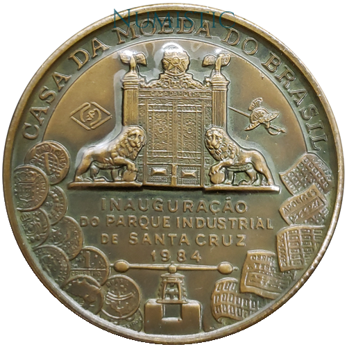 Medalha Inauguração do Parque Industrial de Santa Cruz — obverse