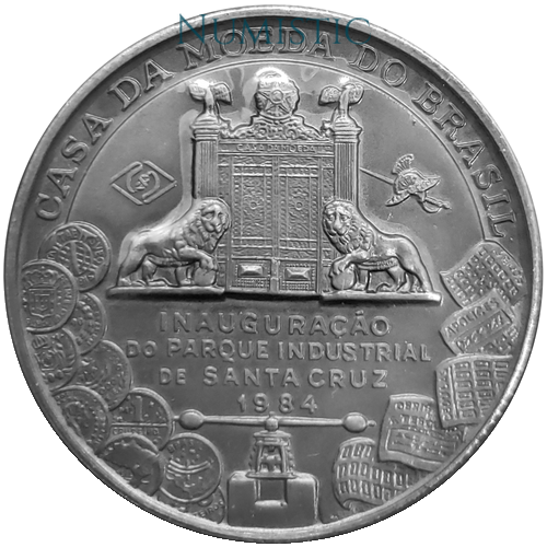Medalha Inauguração do Parque Industrial de Santa Cruz — obverse