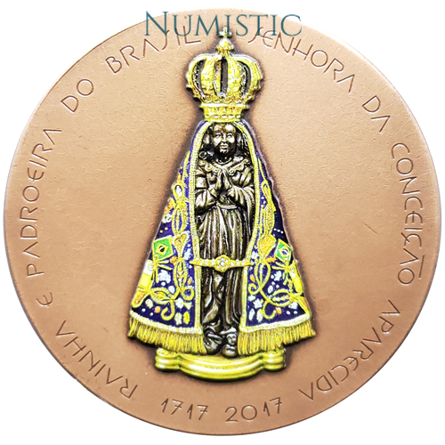 Medalha 300 Anos do Encontro da Imagem de Nossa Senhora da Aparecida — obverse