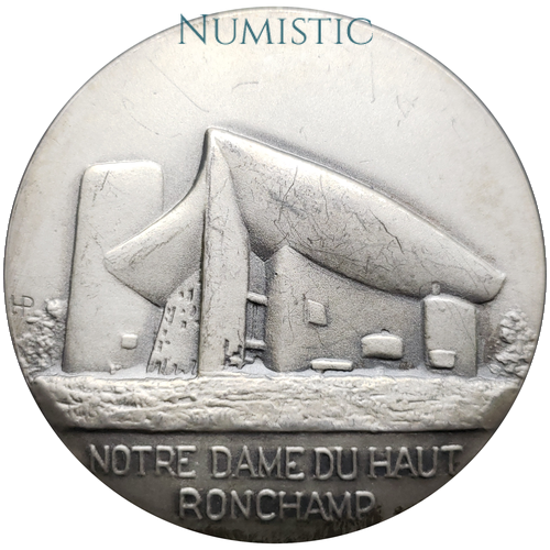 Medalha Cinquentenário da Vinda ao Brasil de Le Corbusier — reverse