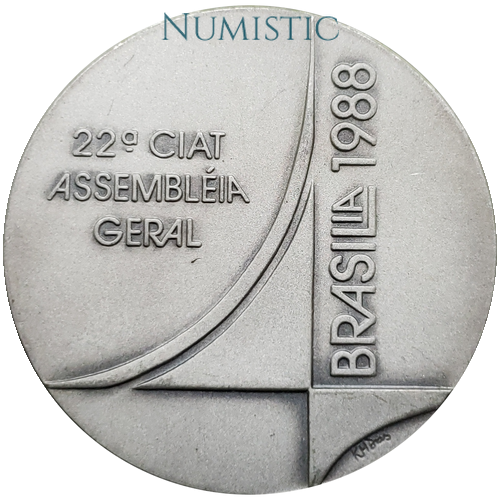 Medalha 22a Assembleia Geral do CIAT — obverse
