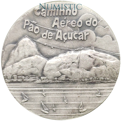Medalha 75 Anos do Caminho Aéreo do Pão de Açucar — reverse