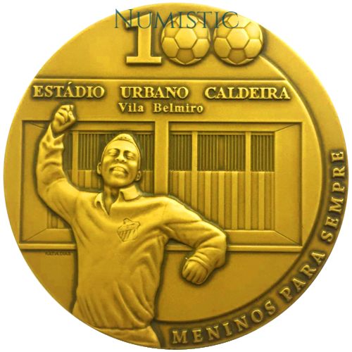 Medalha Centenário do Santos Futebol Clube — reverse