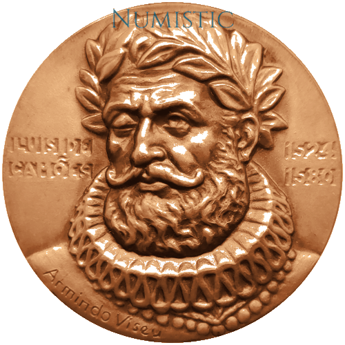 Medalha Centenário da Morte de Luiz de Camões — Anverso