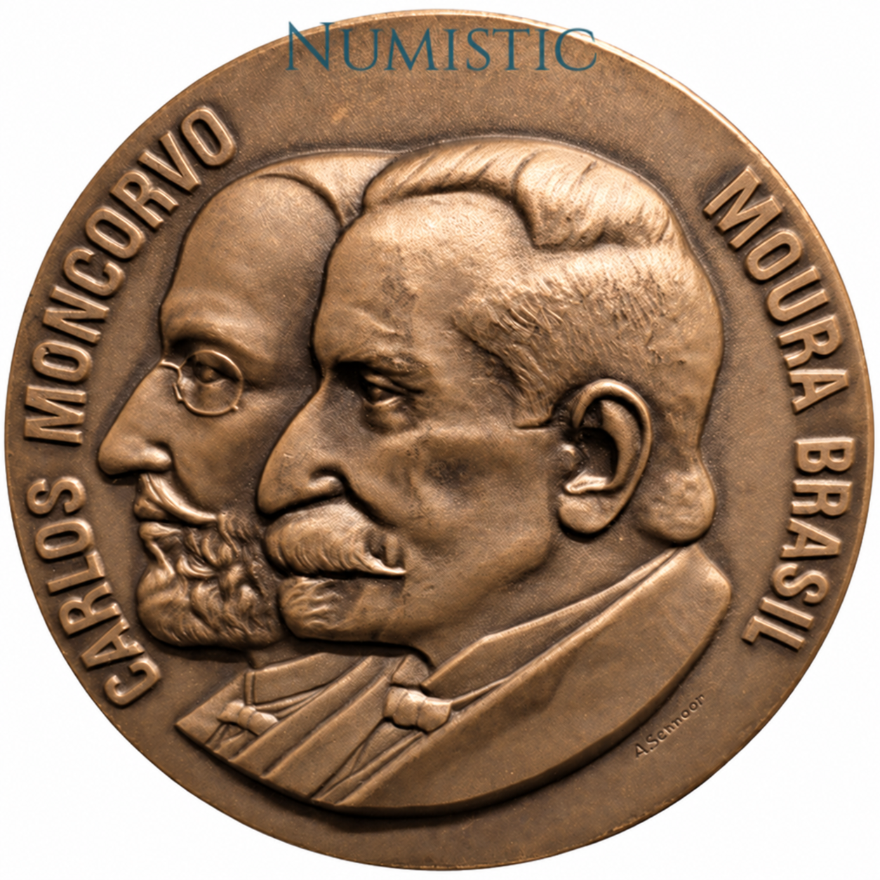 Medalha Centenário da Policlínica Geral do Rio de Janeiro — Anverso