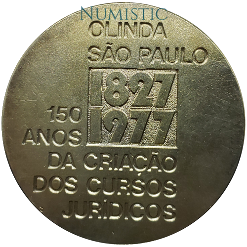 Medalha Cursos Jurídicos 150 Anos — reverse