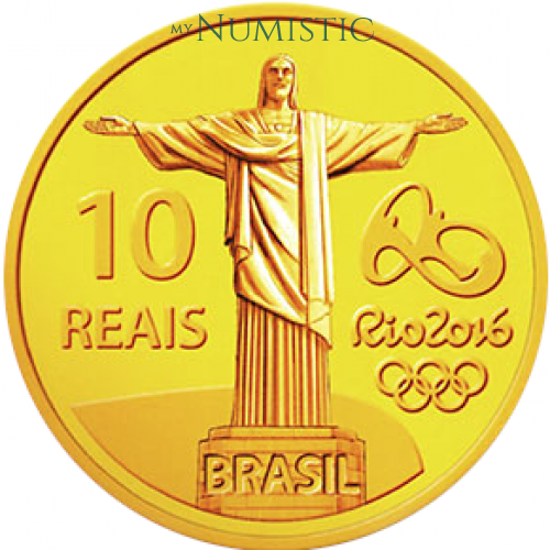 10 Reais - Jogos Olímpicos e Paralímpicos RIO - Luta Olímpica/ Cristo Redentor — reverse