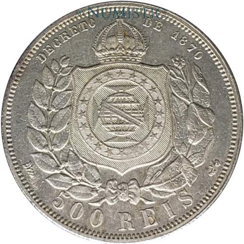 500 Réis - Busto 2P — reverse