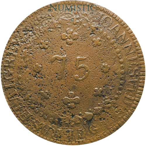 75 Réis - Goiás "G" — obverse
