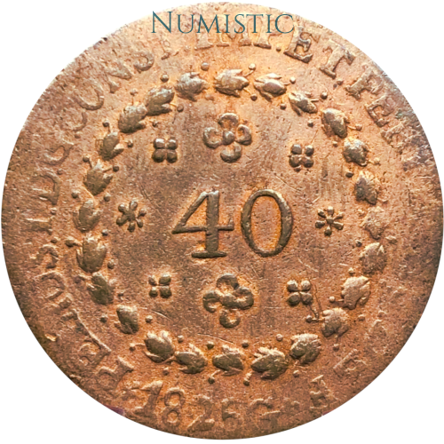 40 Réis - Goiás "G" — obverse