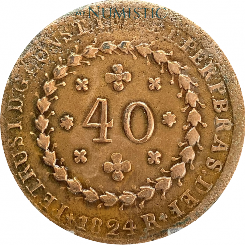 40 Réis - Rio de Janeiro "R" — obverse