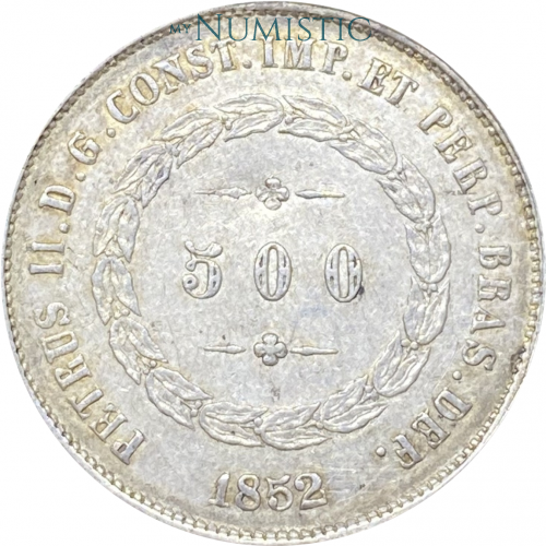 500 Réis - Coroa 1P — obverse
