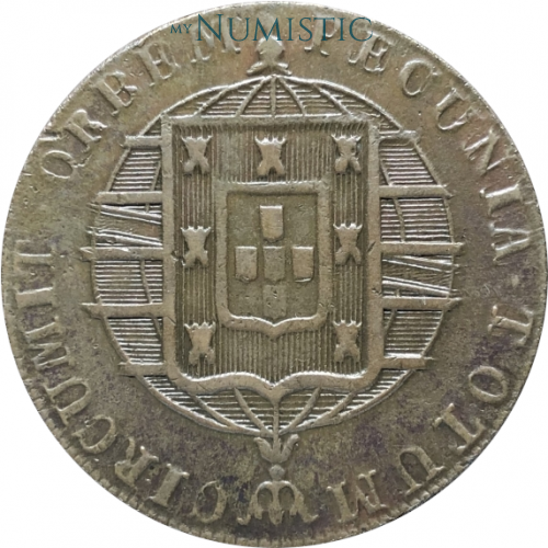 LXXX Réis - Rio de Janeiro "R" — reverse