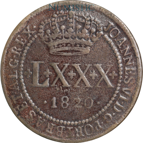 LXXX Réis - Para Mato Grosso e Goiás — obverse