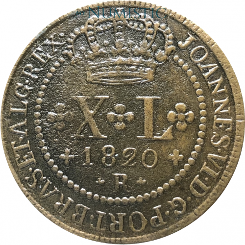XL Réis - Rio de Janeiro "R" — obverse