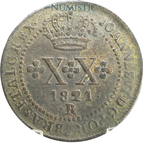 XX Réis - Rio de Janeiro "R" — obverse