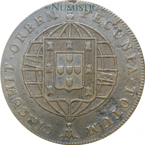 80 Réis para S. Tomé e Príncipe — reverse