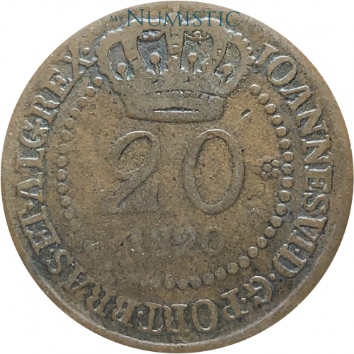 20 Réis para S. Tomé e Príncipe — obverse