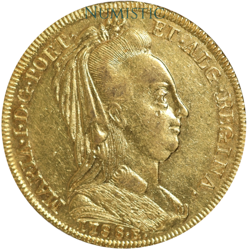 6.400 Réis - Rio de Janeiro, Véu de Viúva — obverse