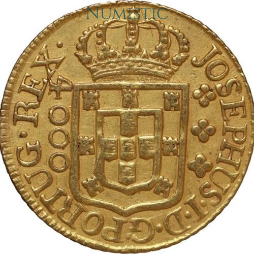4.000 Réis - Lisboa "JO-VS" — obverse