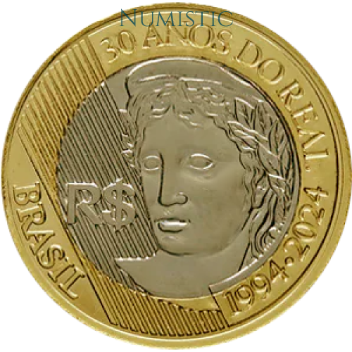1 Real - 25 Anos do Plano Real — obverse
