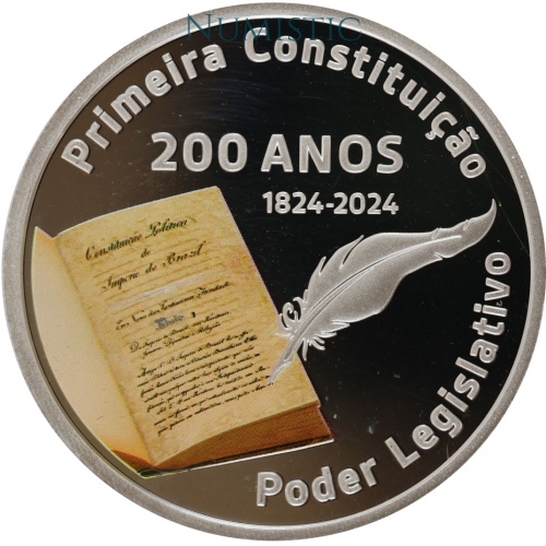 5 Reais - 200 Anos da Primeira Constituição e da Criação do Poder Legislativo — obverse