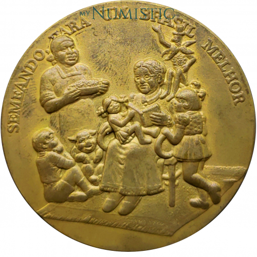 Medalha Centenário de Monteiro Lobato — reverse