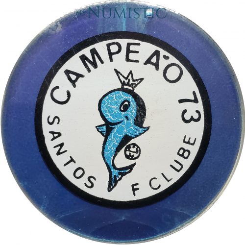Medalha Santos Futebol Clube - Campeão de 1973 — reverse