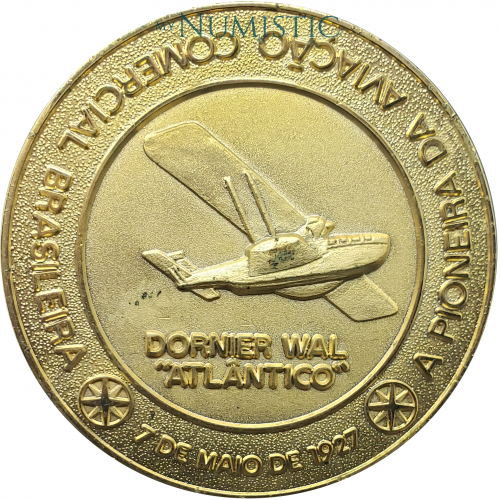 Medalha Varig 60 Anos — reverse