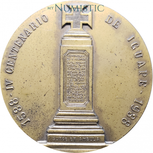 Medalha IV Centenário de Iguapé — obverse