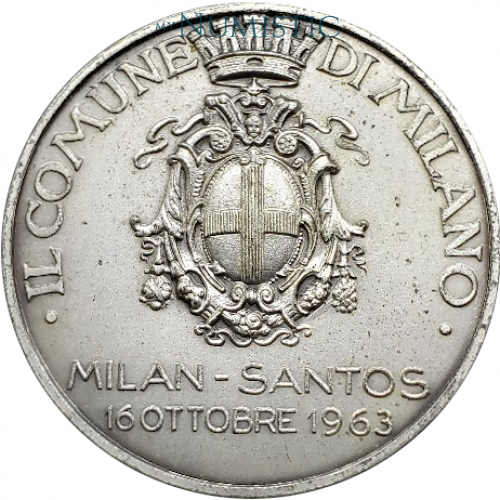 Medalha Santos Campeão Mundial 1963 — obverse