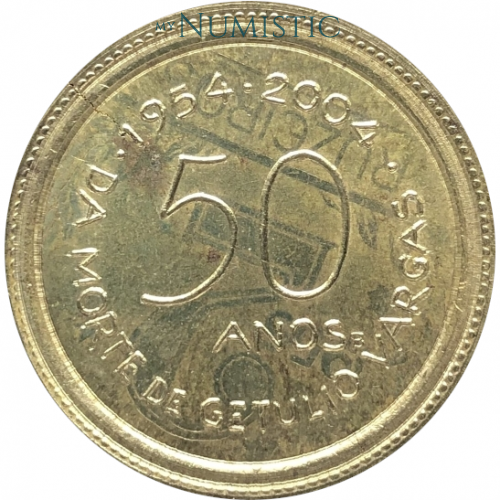 Medalha 50 Anos da Morte de Getúlio - Sobre 2 Cruzeiros - Balsemão — reverse