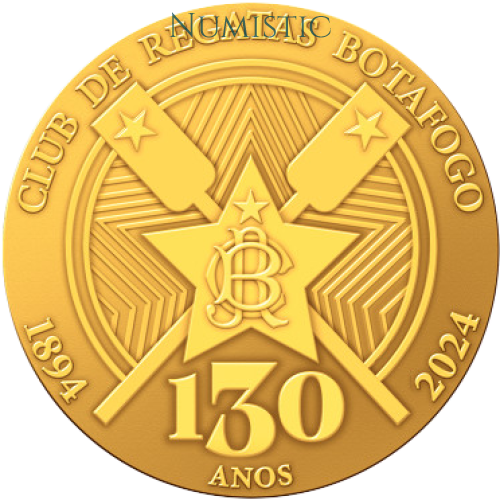Medalha 130 Anos do Clube de Regatas Botafogo — obverse