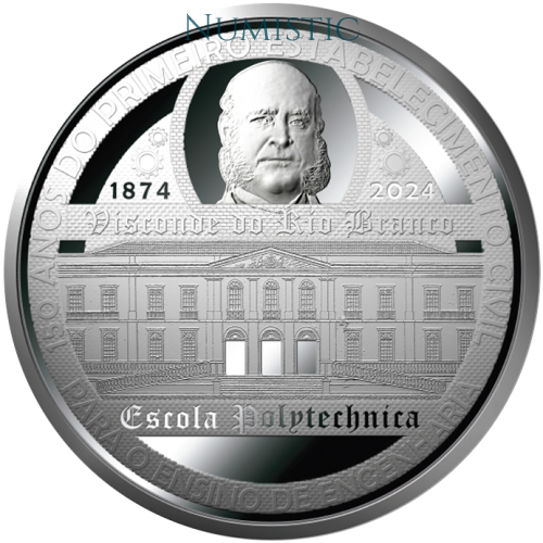 Medalha 150 anos da criação da Escola Polytechnica — obverse
