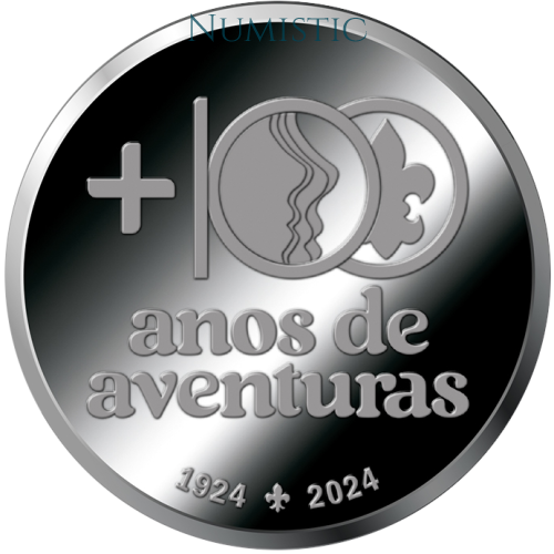 Medalha +100 anos de Aventura: Escoteiros do Brasil — obverse