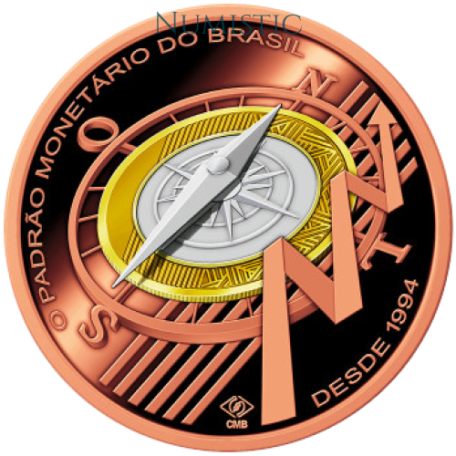 Medalha Comemorativa dos 30 anos do Plano Real — reverse