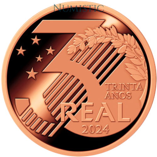 Medalha Comemorativa dos 30 anos do Plano Real — obverse