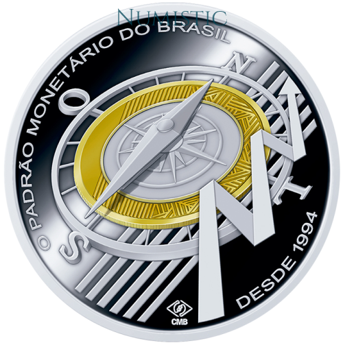 Medalha Comemorativa dos 30 anos do Plano Real — reverse