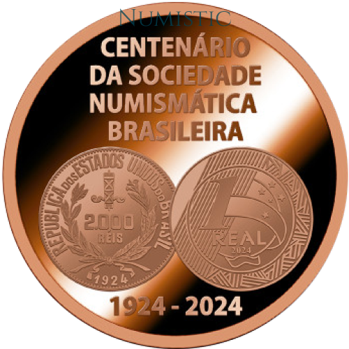 Medalha Centenário da Sociedade Numismática Brasileira — obverse