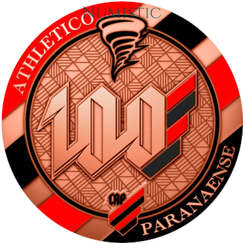 Medalha 100 Anos do Club Athletico Paranaense — reverse