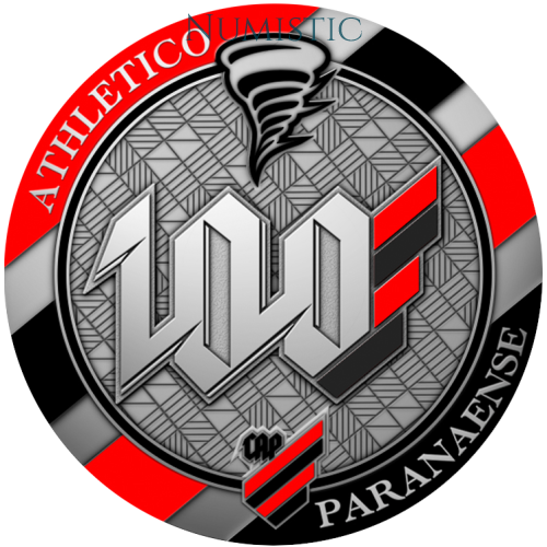 Medalha 100 Anos do Club Athletico Paranaense — reverse