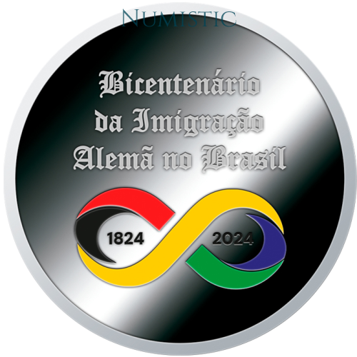 Medalha Bicentenário da Imigração Alemã no Brasil — obverse