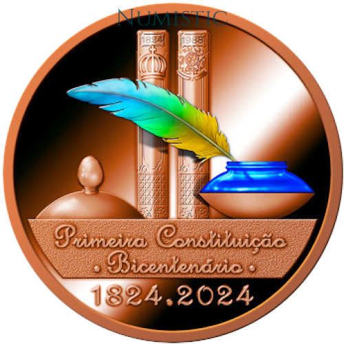 Medalha 200 anos da Primeira Constituição Poder Legislativo — obverse