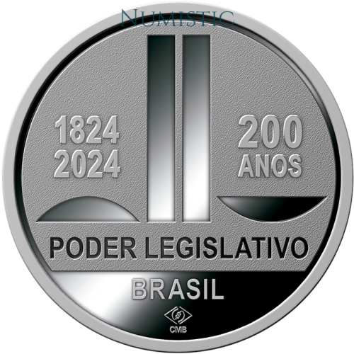 Medalha 200 anos da Primeira Constituição Poder Legislativo — reverse