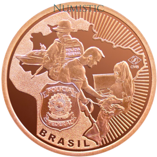 Medalha 80 Anos da Criação da Polícia Federal — reverse