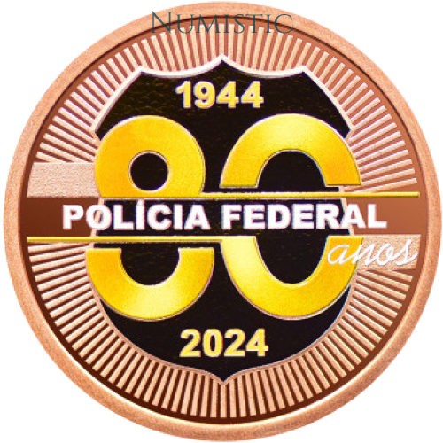 Medalha 80 Anos da Criação da Polícia Federal — obverse